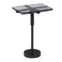 Table d'appoint 41 x 32 x 59 cm Verre Noir Métal de BigBuy Home, Tables de service - Réf : S8802558, Prix : 111,34 €, Remise : %