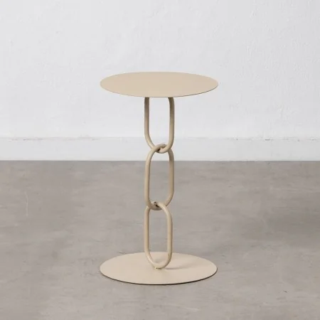 Side table 30,5 x 30,5 x 50 cm Cream Iron by BigBuy Home, Side Tables - Ref: S8802565, Price: 43,68 €, Discount: %