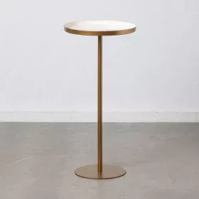 Table d'appoint 40 x 40 x 85 cm Doré Blanc Fer de BigBuy Home, Tables de service - Réf : S8802614, Prix : 59,17 €, Remise : %