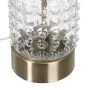 Lâmpada de mesa Branco Dourado Algodão Metal Cristal Latão Ferro 40 W 220 V 240 V 220-240 V 23 x 23 x 51 cm de BigBuy Home, C...