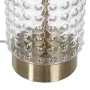 Lampada da tavolo Bianco Dorato Cotone Metallo Cristallo Ottone Ferro 40 W 220 V 240 V 220-240 V 16 x 16 x 36 cm di BigBuy Ho...