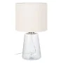 Lampe de bureau Blanc Doré Coton Métal Verre Laiton Fer 40 W 220 V 240 V 220-240 V 35 x 35 x 63 cm de BigBuy Home, Lampes de ...