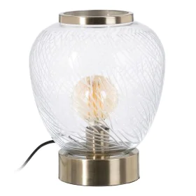 Lampe de bureau Doré Métal Verre Laiton Fer 40 W 220 V 240 V 220-240 V 22 x 22 x 31 cm de BigBuy Home, Lampes de chevet - Réf...