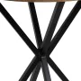 Mesa auxiliar Negro Natural Madera Metal Hierro madera y metal Madera de mango 43 x 43 x 49 cm de BigBuy Home, Mesas auxiliar...