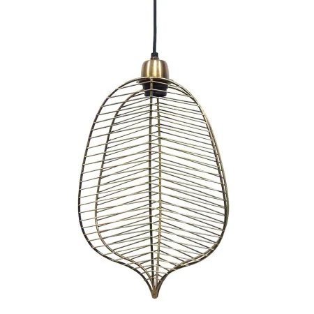 Candeeiro de teto 25 x 13 x 38 cm Dourado Metal de BigBuy Home, Iluminação suspensa - Ref: S8803177, Preço: 37,30 €, Desconto: %