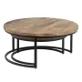 Set of 2 tables Iron Mango wood 90 x 90 x 40 cm by BigBuy Home, Tables - Ref: S8803317, Price: 362,70 €, Discount: %